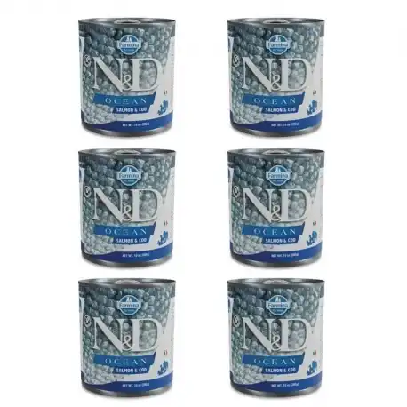 Farmina ND Ocean Comida Húmeda para Perros con Salmón y Bacalao, 6 x 285 Grs. - Farmina - Comparador de precios