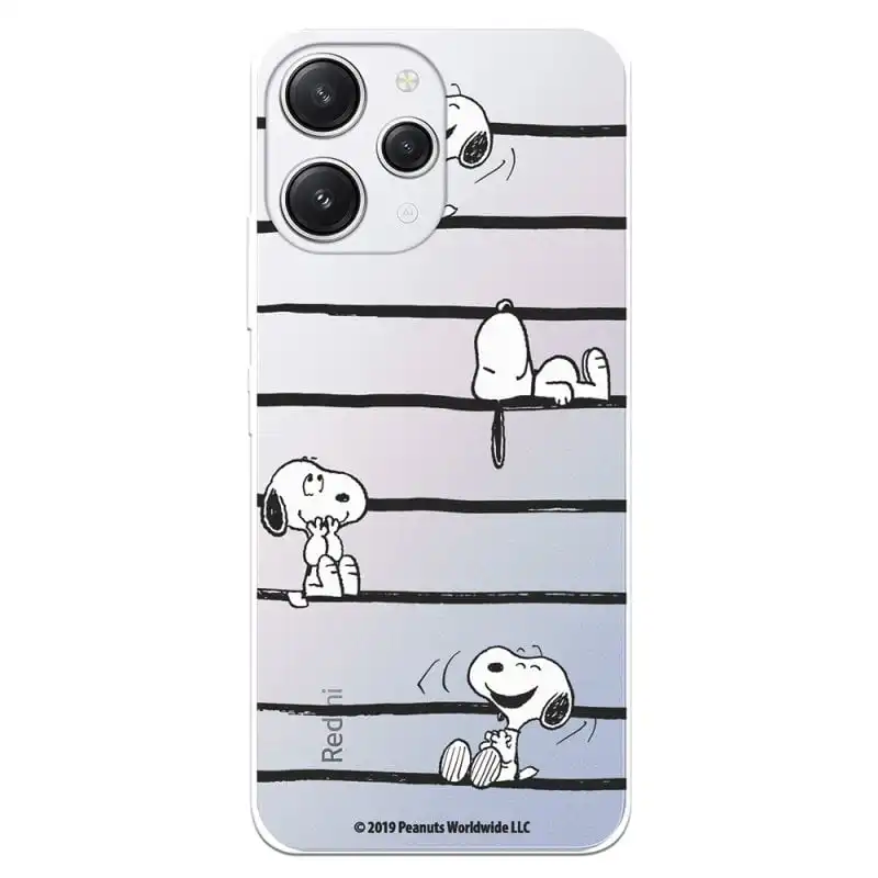 Funda Para Xiaomi Redmi 12 Oficial De Peanuts Snoopy Rayas - Snoopy