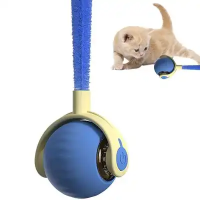 FurryFusion Pelota rodante de juguete para gatos - Azul - Furry Fusion - Comparador de precios