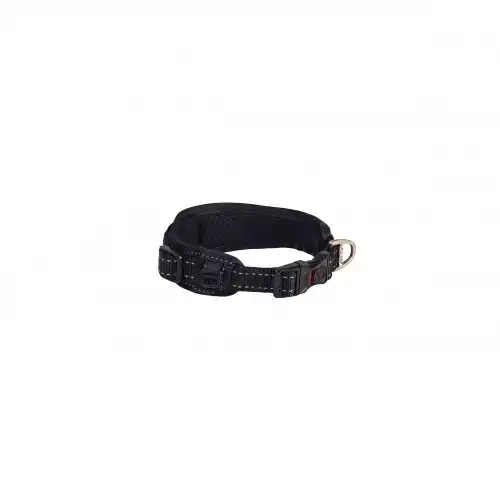 Rogz padded collar acolchado negro para perros