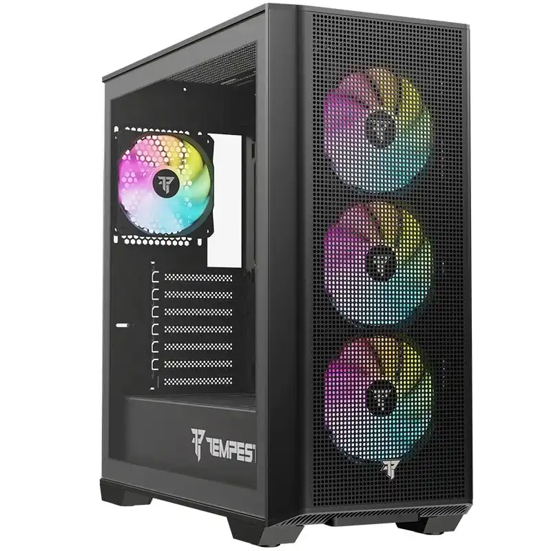 Tempest Fort ARGB ATX Cristal Templado USB 3.0 Negra