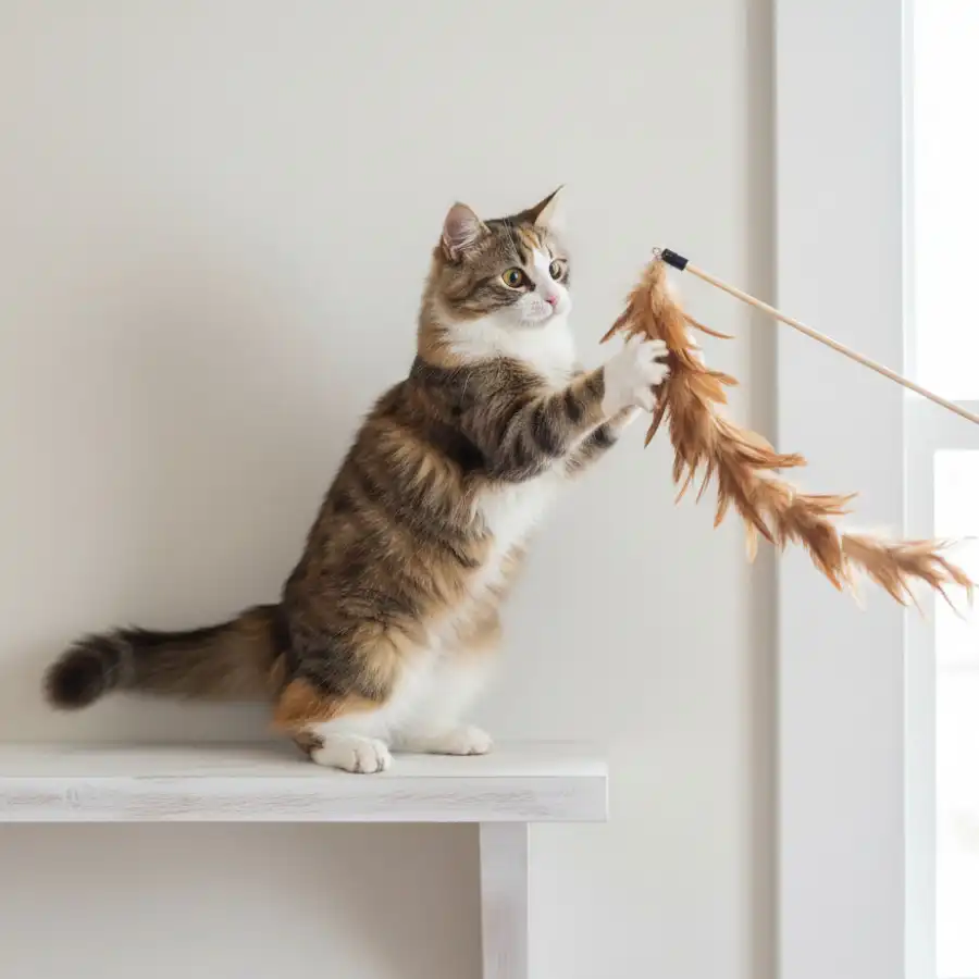 Tootoy! Caña Interactiva con Plumas para gatos - Tootoy! - Comparador de precios