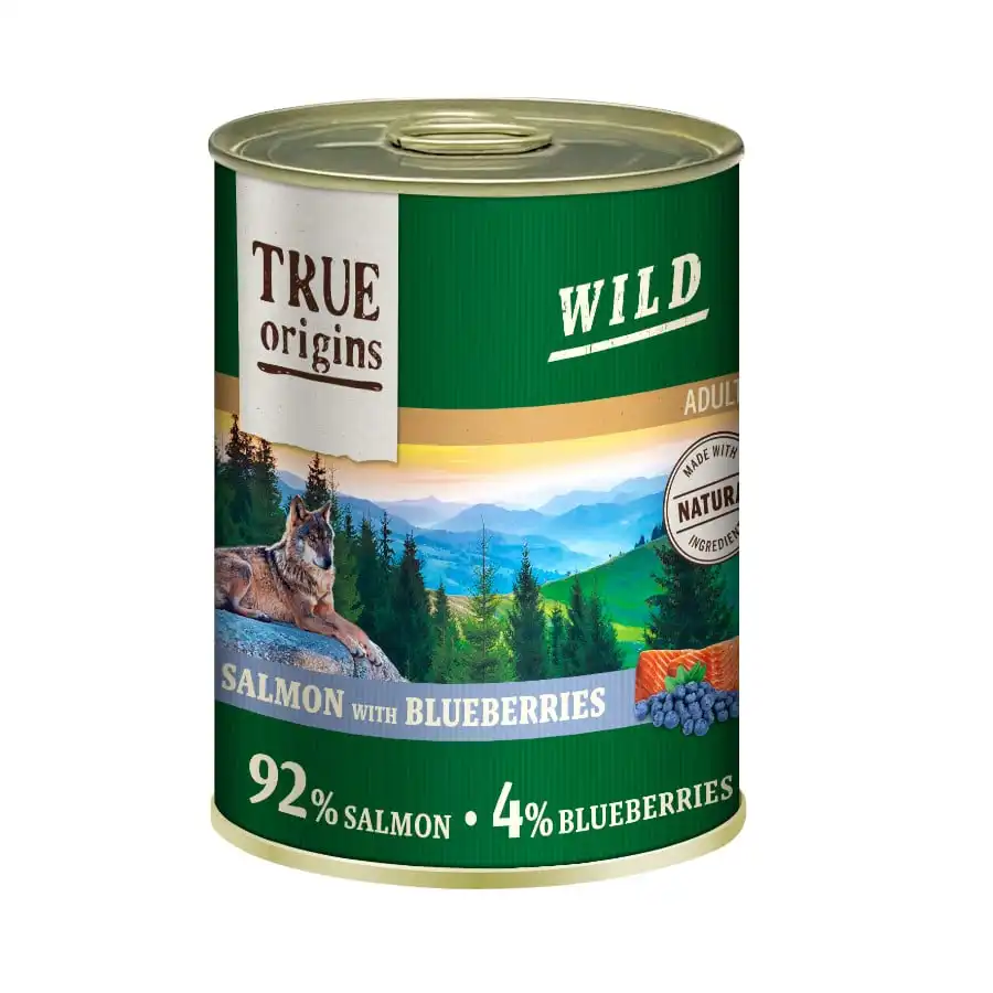 True Origins Adult Wild Salmón lata para perros