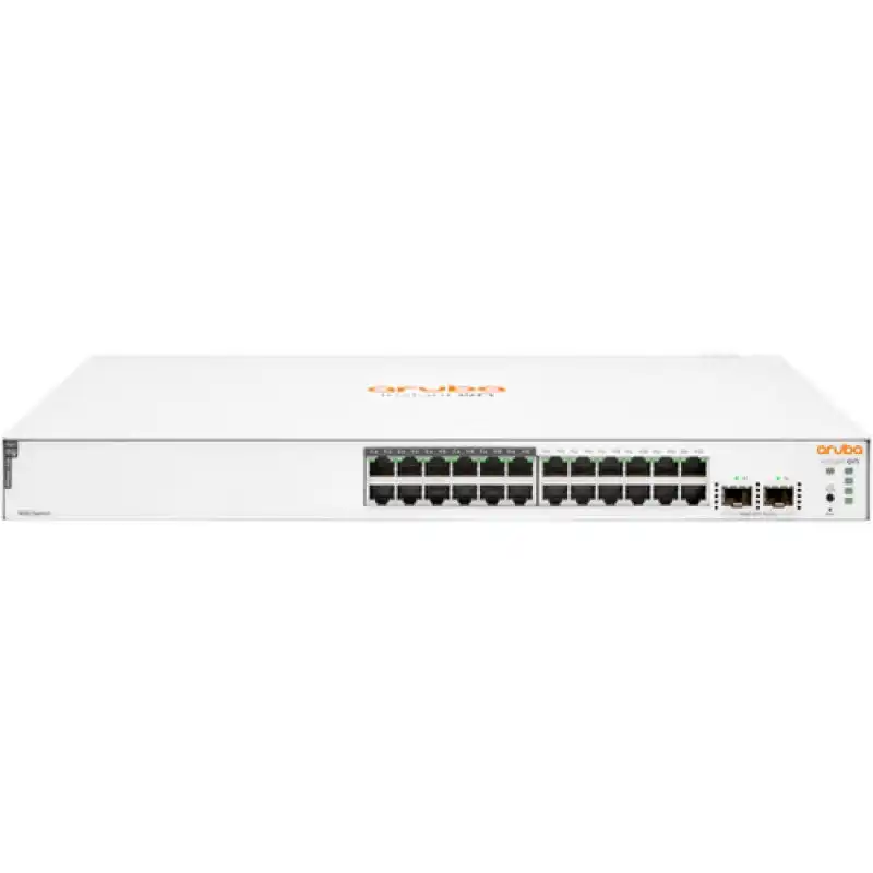 Aruba Instant On 1830 Switch 24 Puertos 12p Clase 4 PoE 2SFP 195W Gestionado L2 Gigabit Ethernet 1U