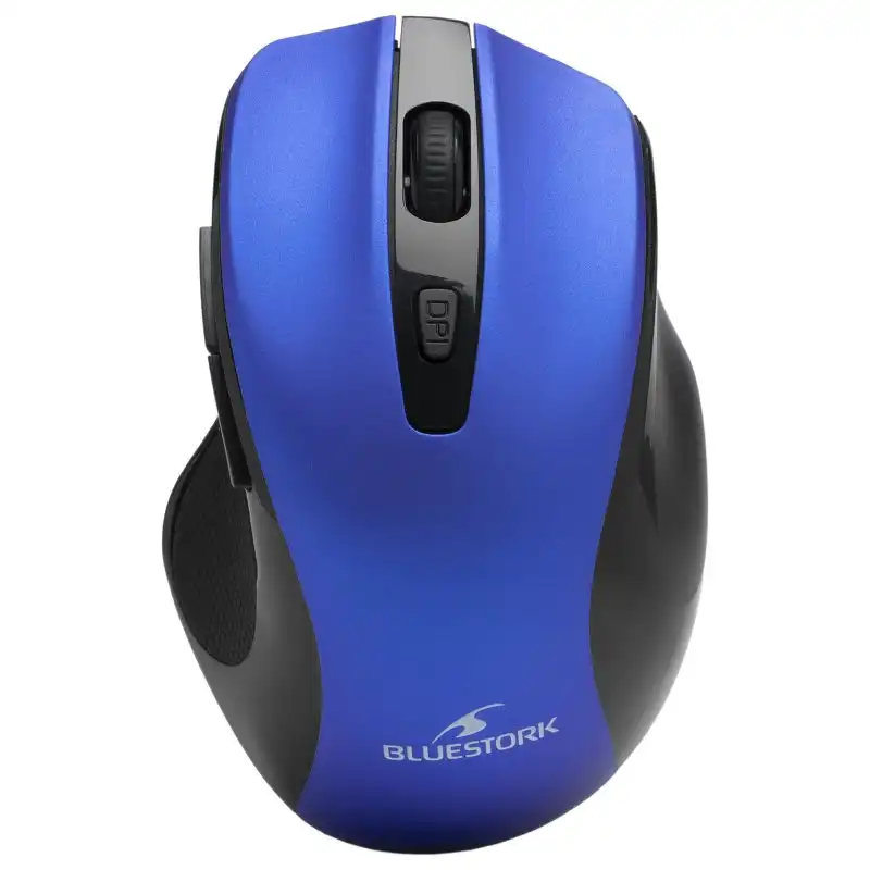 Bluestork Office 75 WL Ratón Óptico Inalámbrico Bluetooth 1600 DPI Azul