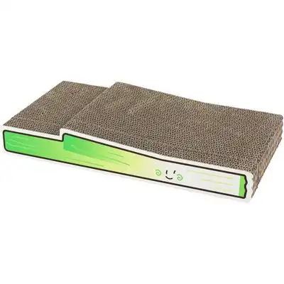 HausPets Rascador cartón corrugado forma verdura, 15,55 x 8,07 x 2,17 - cebollas verdes - HausPets - Comparador de precios