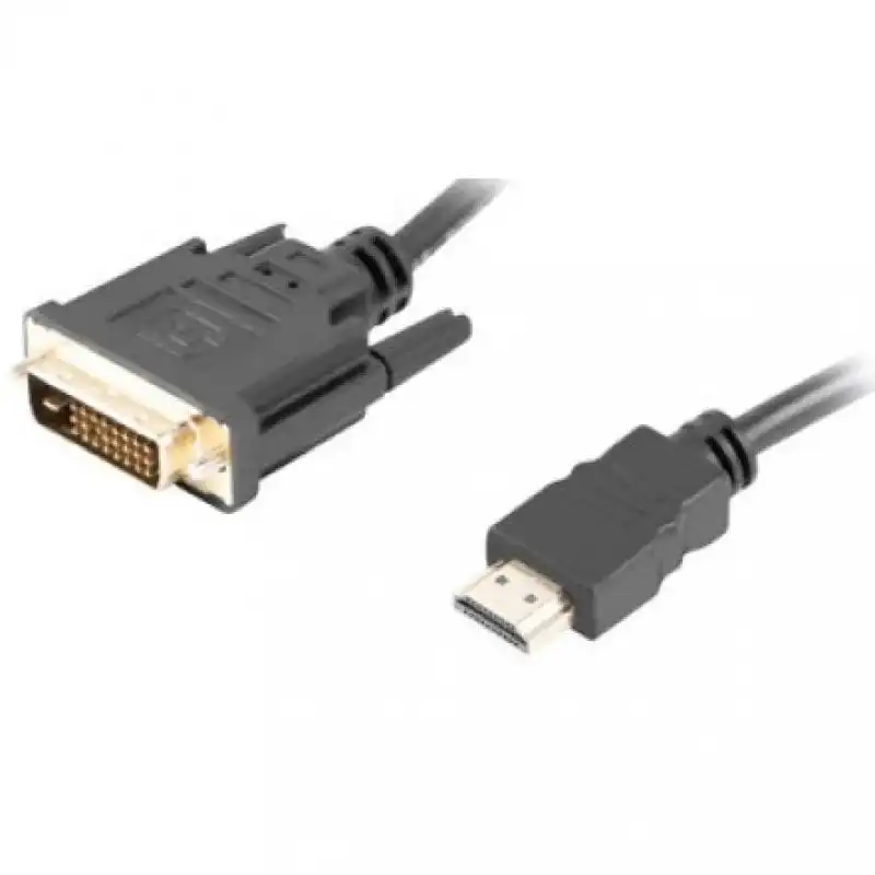 Lanberg Cable HDMI 4K a DVI-D Macho/Macho 1.8m Negro
