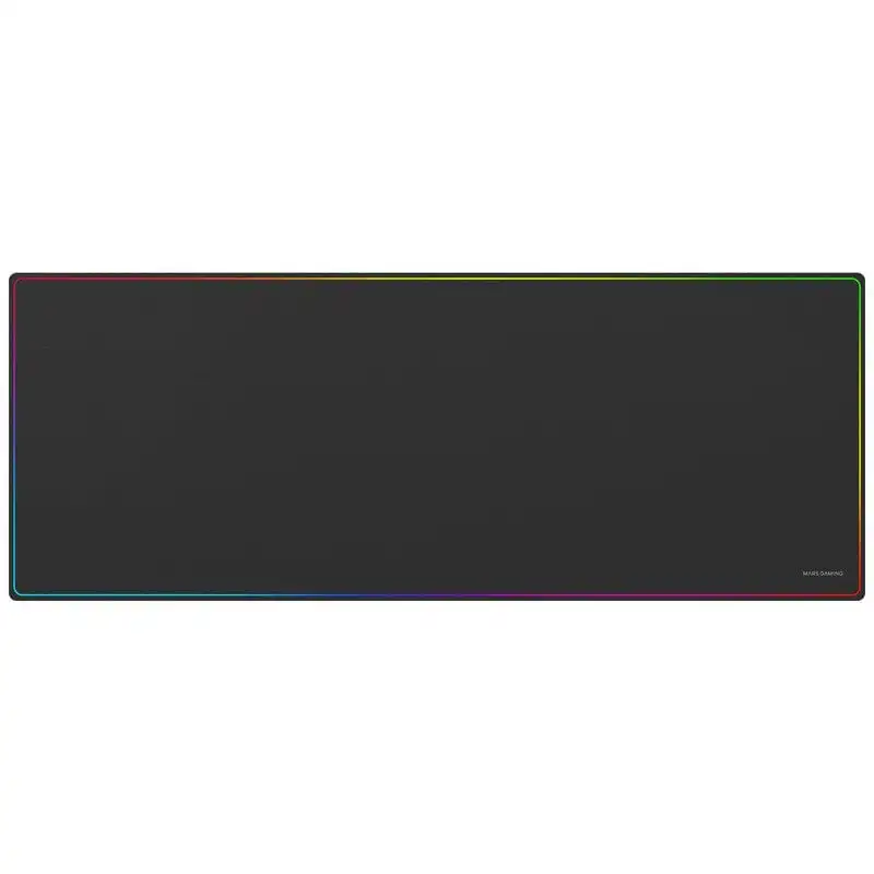 Mars Gaming Mmp224 Alfombrilla Gaming Xxl 88x33cm Diseño Rainbow Caucho Natural Y Nanotextil Negro