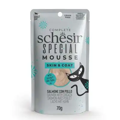 Schesir Special Skin & Coat 12 x 70 g - Salmón con pollo - Schesir - Comparador de precios
