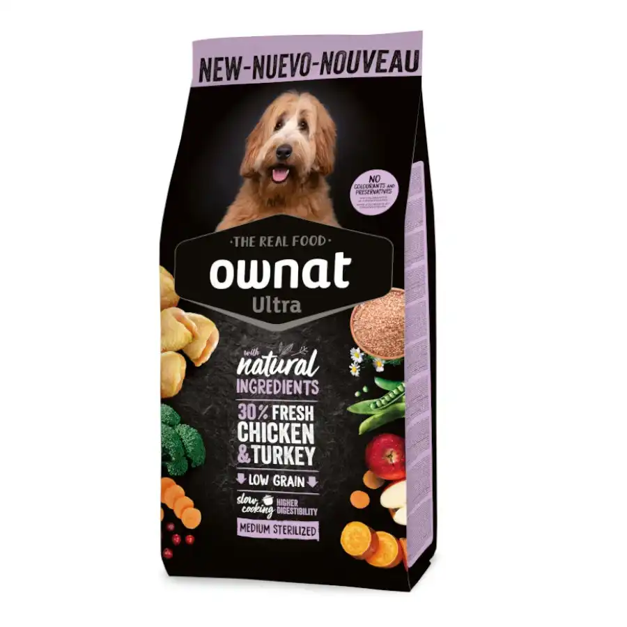 12.2 KG 12.2 KG Ownat Ultra Medium Sterilized pienso para perros - Ownat - Comparador de precios