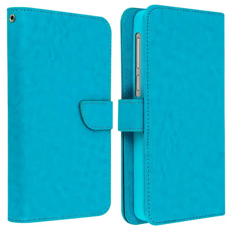 Avizar Funda Billetera Turquesa para Smartphones 5.3" a 5.5"