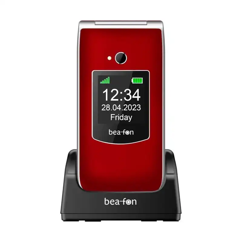 Bea·fon SL605 Teléfono para Mayores 2.4" Rojo