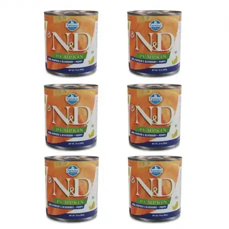 Farmina ND Pumpkin Puppy Comida Húmeda para Cachorros con Cordero, 6x285Grs - Farmina - Comparador de precios