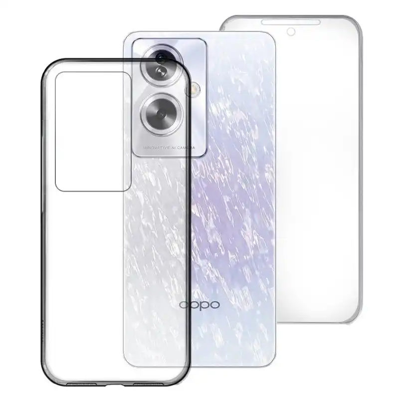 Max Power Digital Funda Doble Cara 360 Grados Silicona Transparente Para Oppo A60