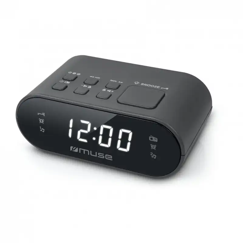 Muse M-10 CR Radio Despertador Negro