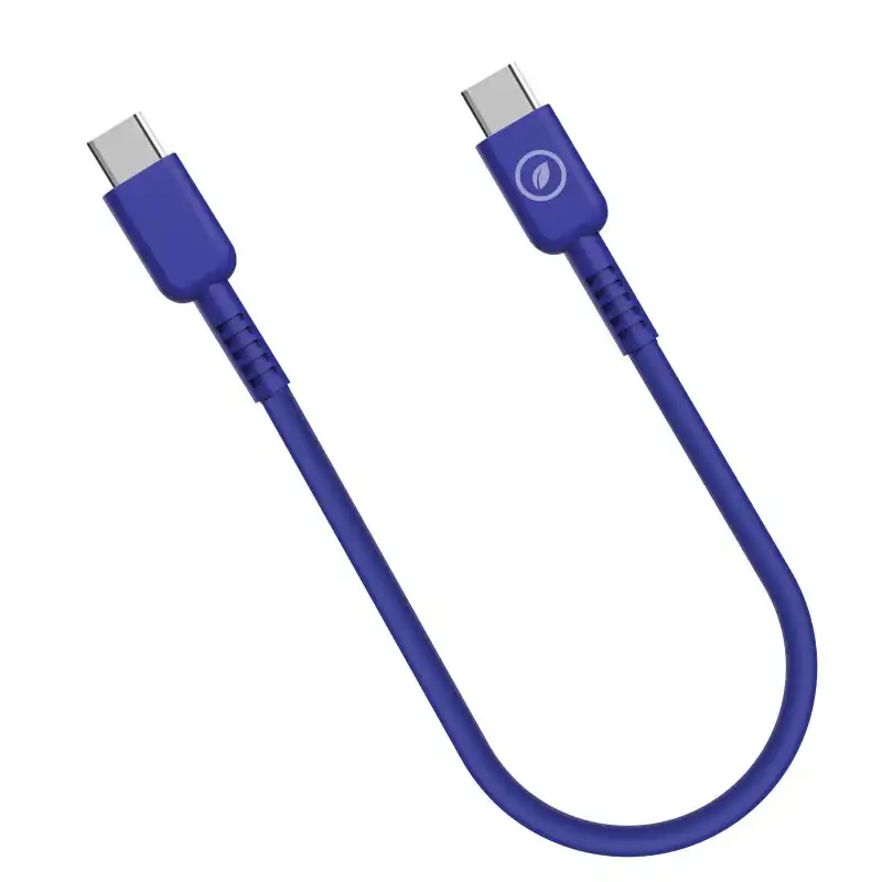 Muvit For Change Cable USB-C a USB-C 3A/60W 0.2m Azul