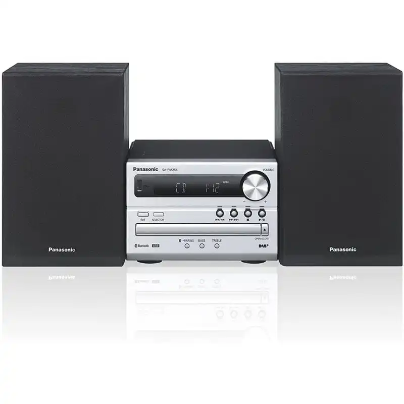 Panasonic SC-PM254EG-S Microcadena Bluetooth/CD/DAB+ 20W Plata