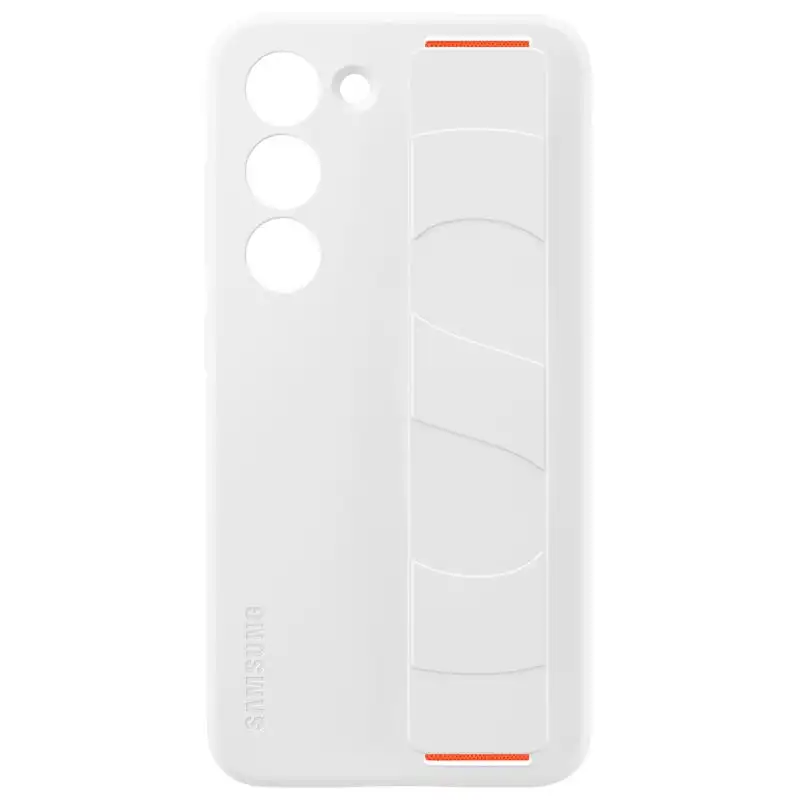 Samsung Silicone Grip Case Funda de Silicona con Agarre Blanca para Galaxy S23