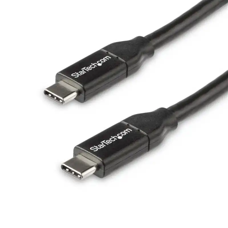 StarTech Cable USB-C con PD 5A 0.5m Negro