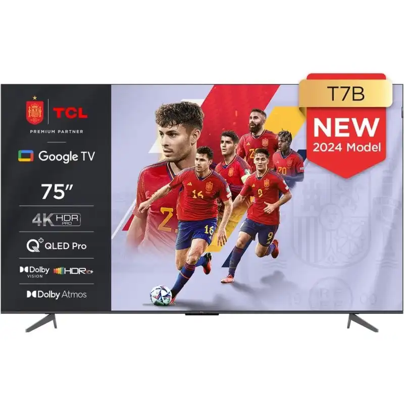 TCL 75T7B 75" QLED UltraHD 4K HDR10+ Google TV