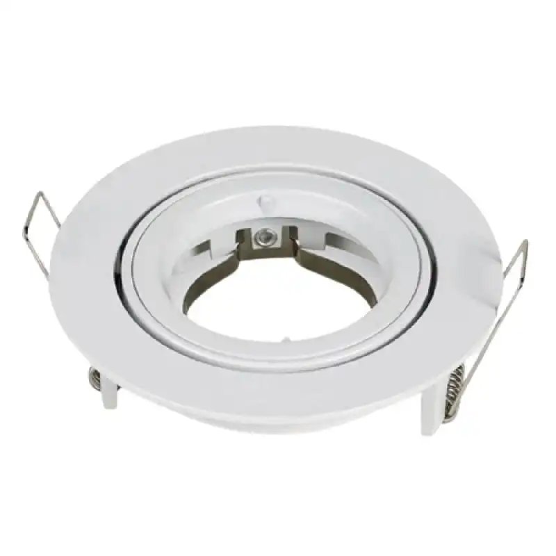 V-Tac Aro Empotrable para Bombillas GU10 95x32mm Blanco