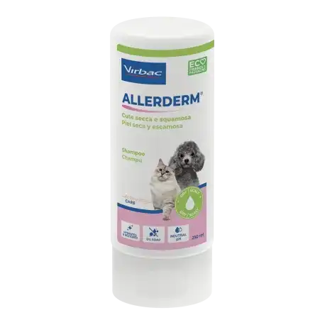 0.3 KG Vibac Allerderm Champú Piel Seca y Escamosa para perros y gatos - Virbac - Comparador de precios