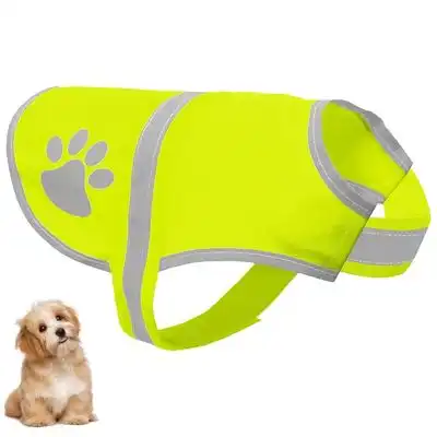 Coco Pup Chaleco reflectante para perros, verde fluorescente - Mediano - Verde fluorescente-M - Coco Pup - Comparador de precios