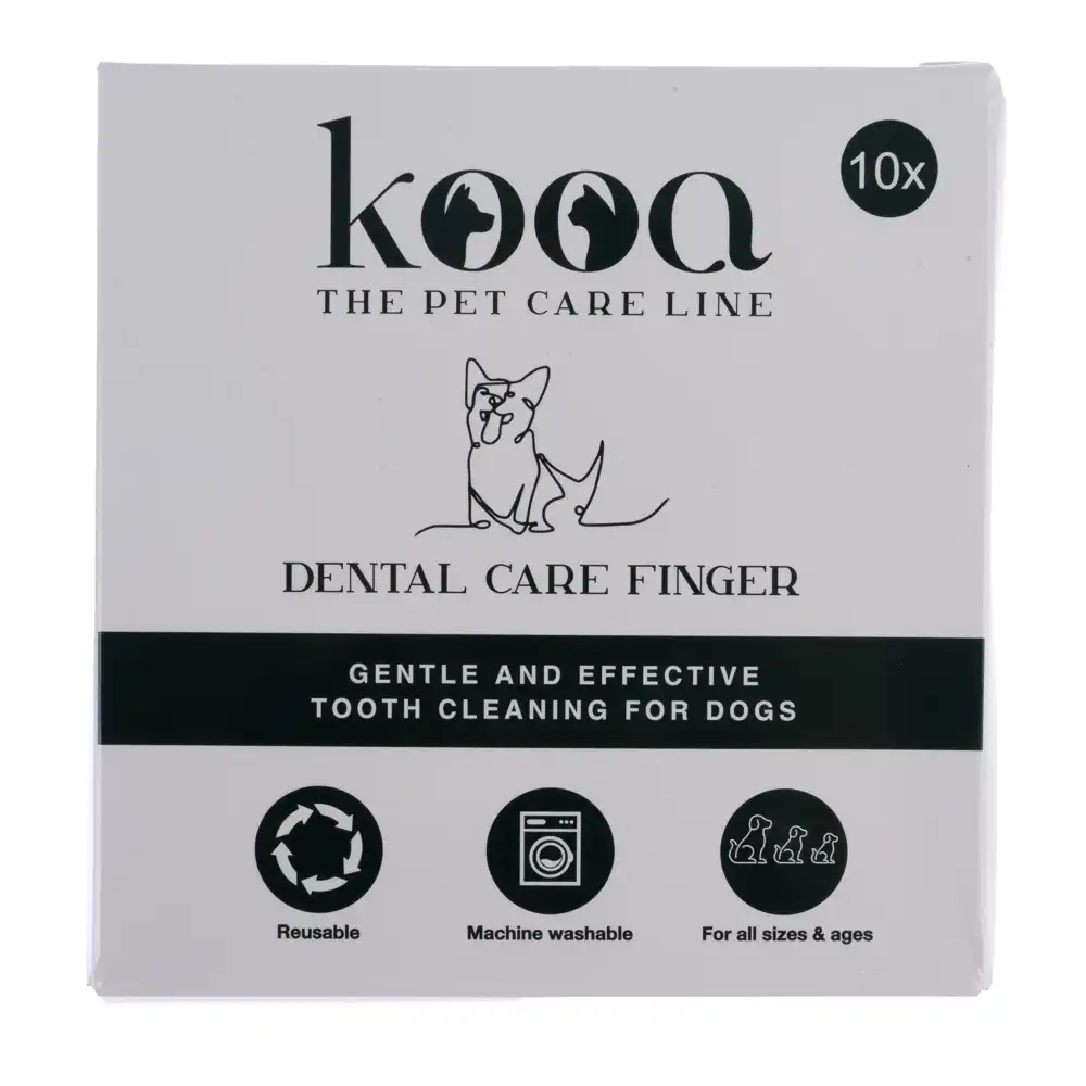 Dedo dental kooa para perros - 10 unidades