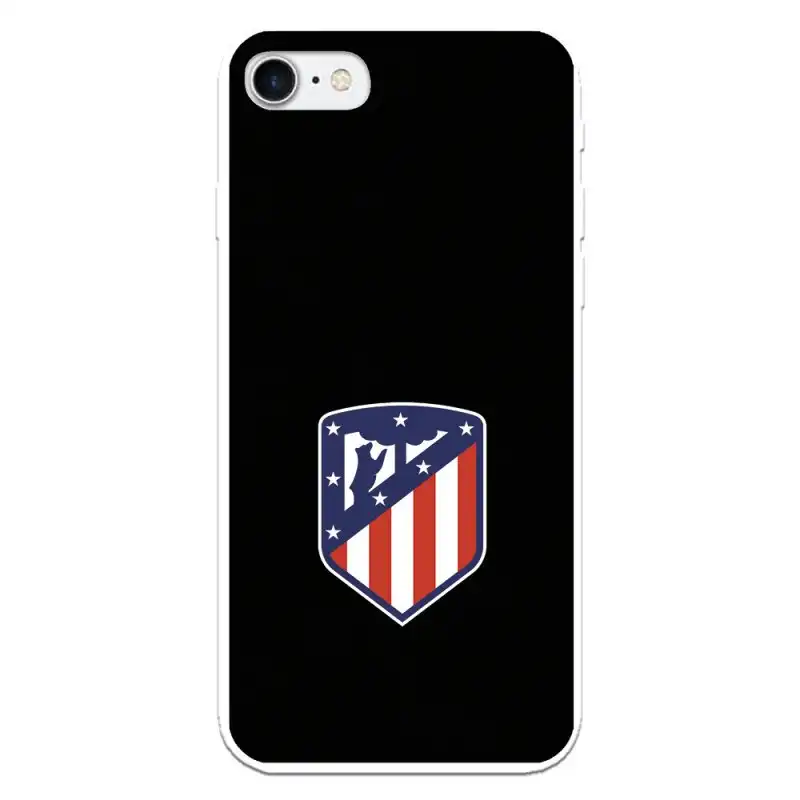 Funda Licencia Oficial Atlético de Madrid Escudo Fondo Negro para iPhone 7