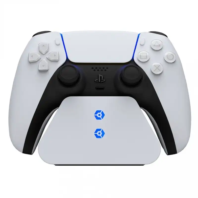 Gioteck Base de Carga para 2 Mandos Dualsense PS5 + 6 Carcasas de Color Intercambiables