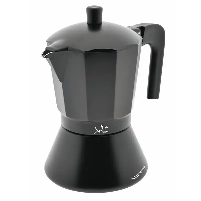 Jata CFI Cafetera Italiana 6 Tazas Negra