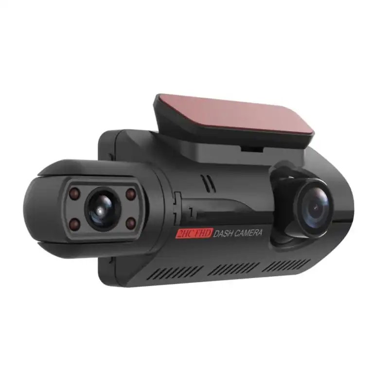 Klack Cámara De Salpicadero Dvr Dashcam Con Doble Lente Para Coche