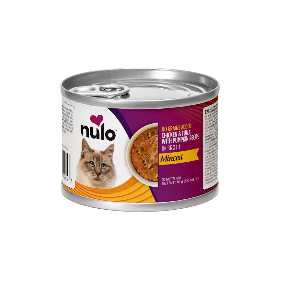 Nulo Pollo y Atún desmenuzados con Calabaza lata para gatos - 170 g - Nulo - Comparador de precios