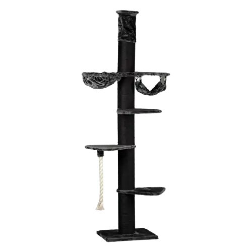 Rascador Maine Coon Tower Crown para gatos color Negro