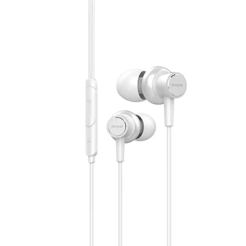Aiwa ESTM-500BK Auriculares Intrauditivos Blancos