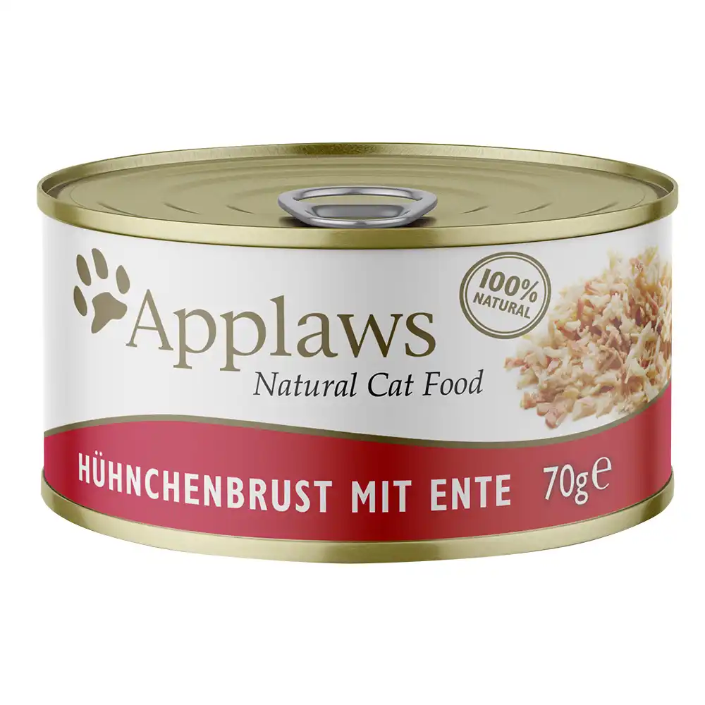 Applaws latas para gatos 24 x 70 g - Pollo con pato