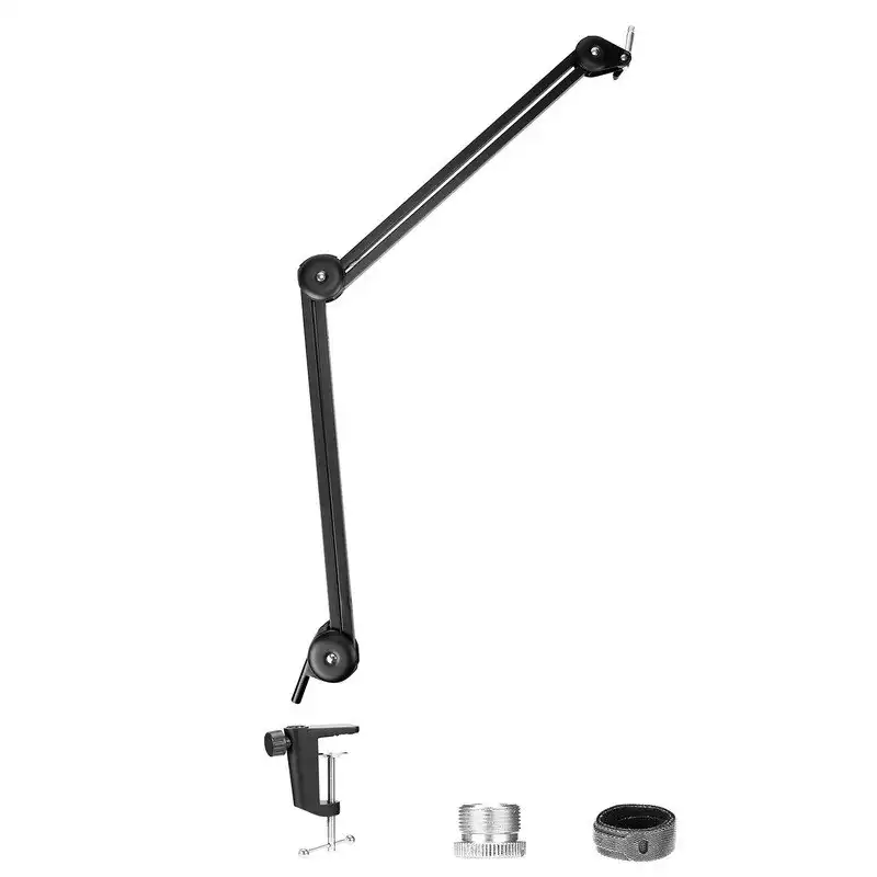 Boya BY-BA20 Brazo Articulado de Micrófono de Suspensión con Muelle 55cm X 62cm Adaptador 3/8" To 5/8"