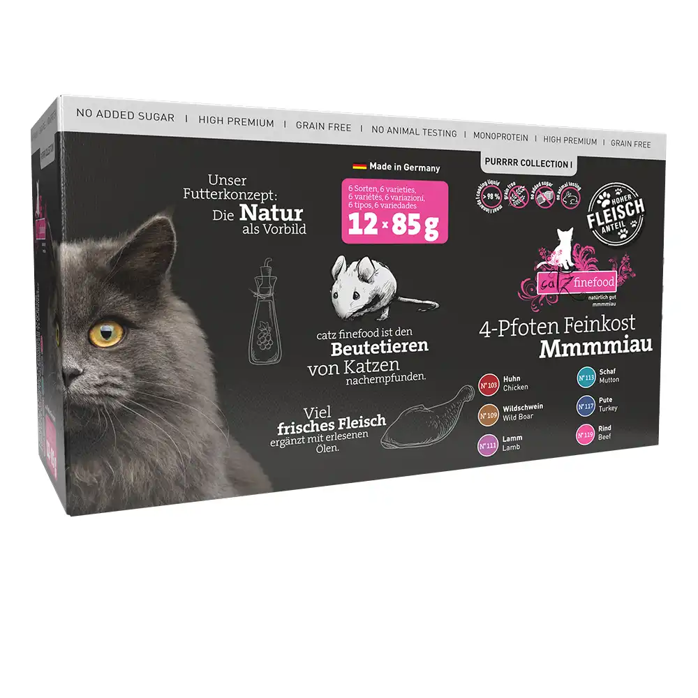 catz finefood Purrrr en sobres 12 x 80/85 g - Pack mixto - 12 x 85 g - Purr collection I: 6 variedades