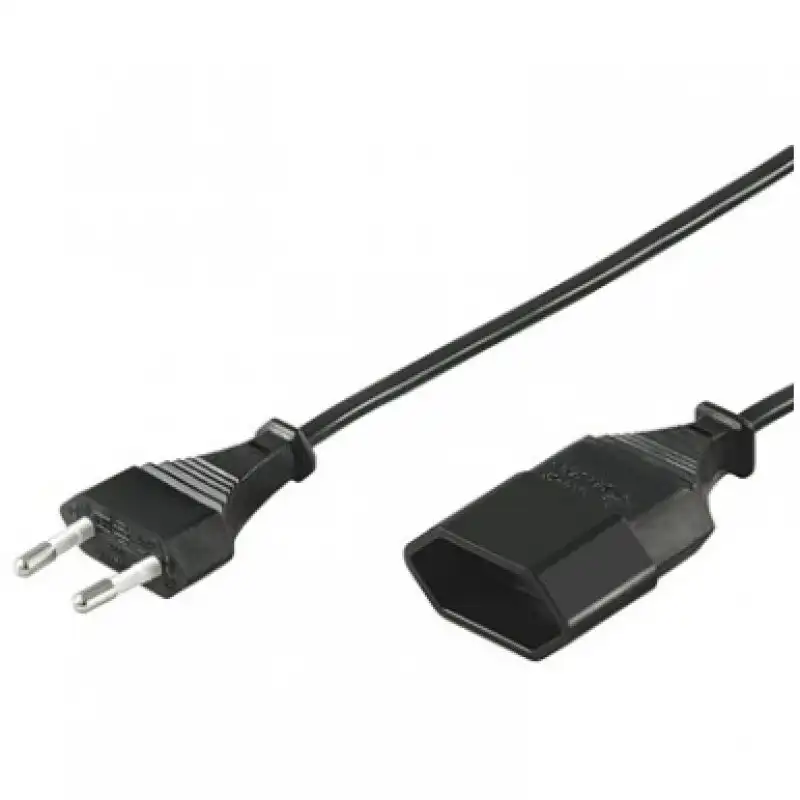Goobay Cable de Alimentación para Extensión CEE 7/16 3m Negro