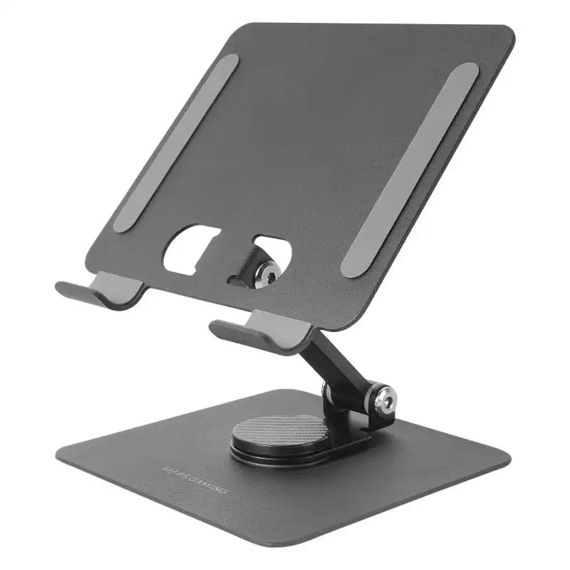 Mars Gaming MA-RST Soporte Plegable Antideslizante 2 en 1 Negro para Tablets y Convertibles hasta 13"