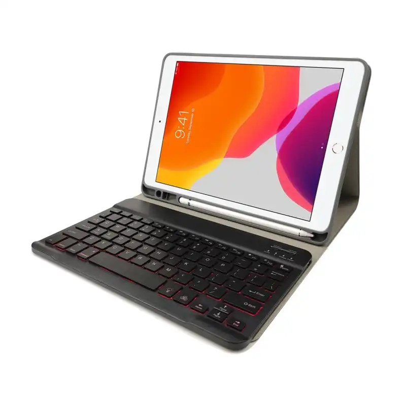 Royal Bailey Rk102d Funda Con Bluetooth Teclado Para Ipad 10.2(2021/2020/2019)/ipad Air 10.5/ipad Pro10.5 Negro