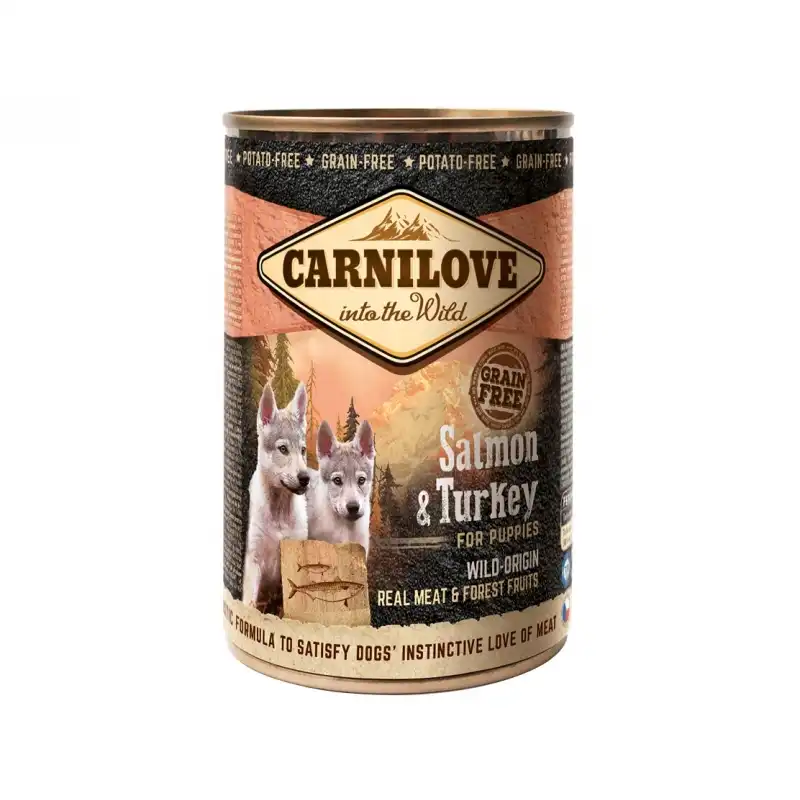 6x400g Carnilove Dog Puppy sabor Salmon Pavo