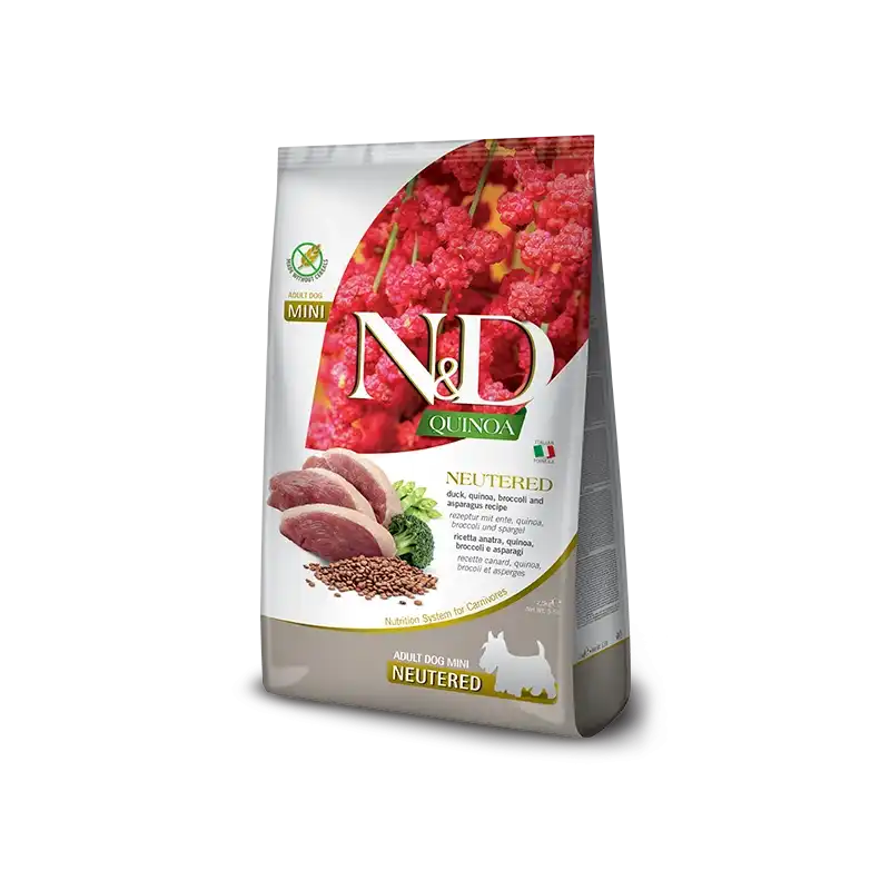 7Kg Farmina ND Quinoa Neutered Pienso para perros mini de Pato - Farmina - Comparador de precios