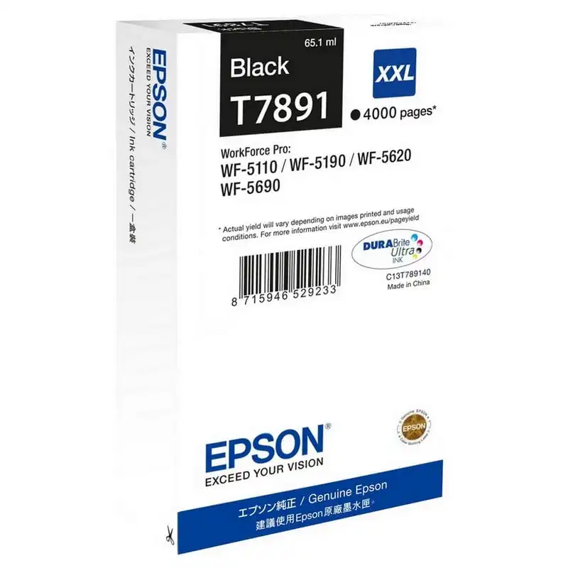 Epson T7891 XXL Negro WF-5110/5190/5620/5690