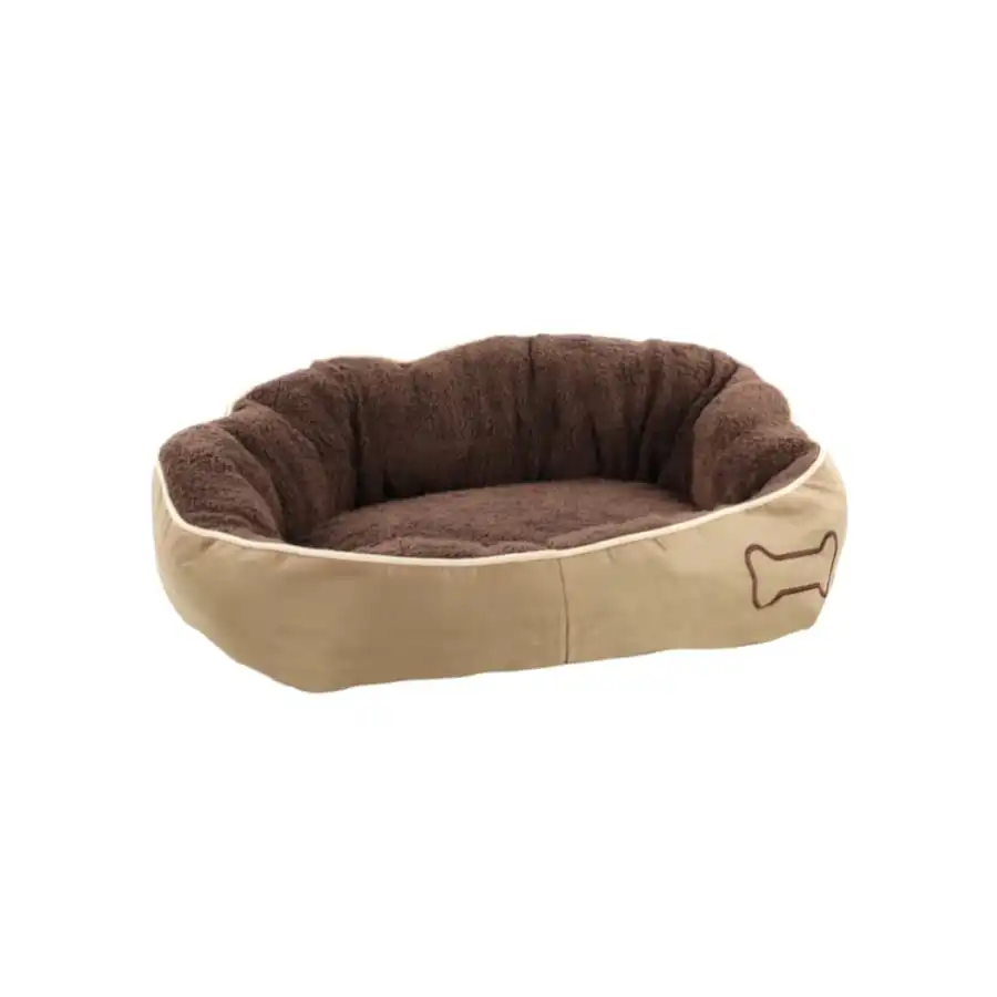 Flamingo Chipz Rectángulo Marrón cama cuna para perros