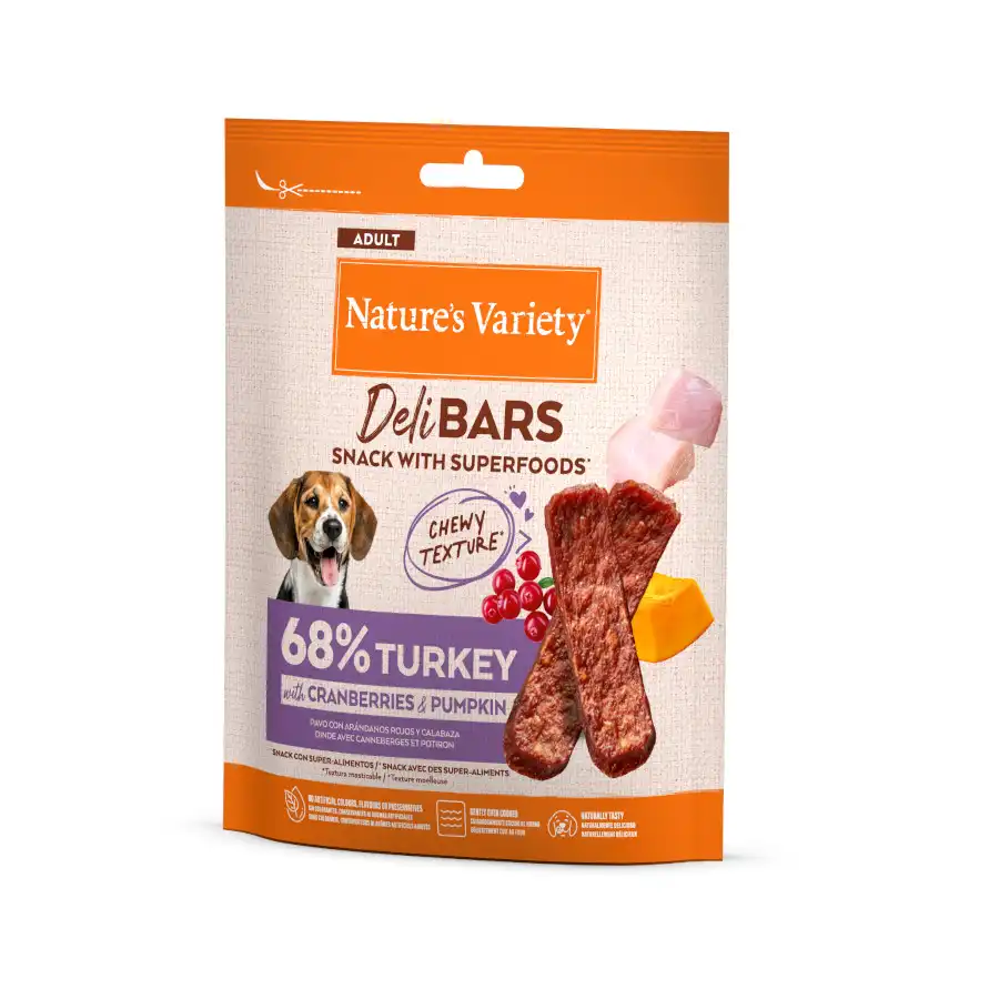 Nature's Variety DeliBars Barritas Pavo snacks para perros - 70 g - Natures Variety - Comparador de precios