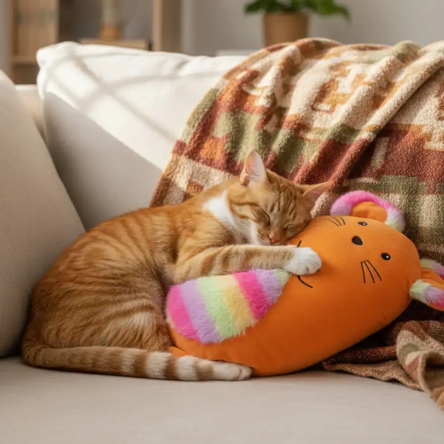 Tootoy! Peluche Rainbow Mouse Naranja para gatos - Tootoy! - Comparador de precios