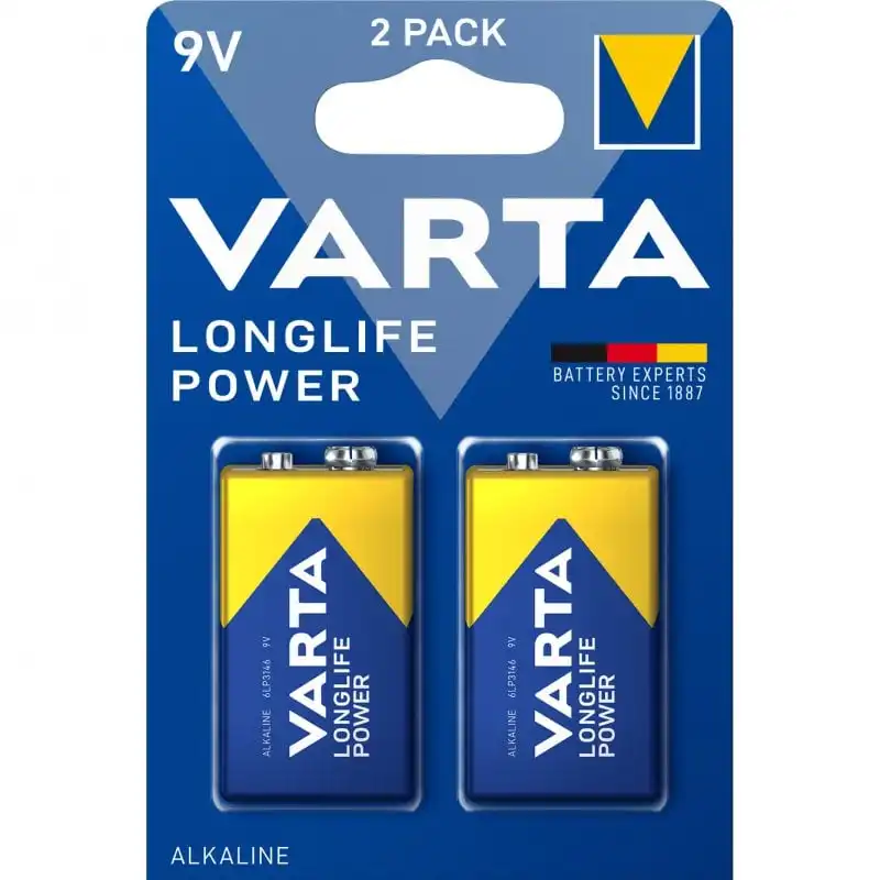 Varta LongLife 6LR61 Pack 2 Pilas 9V